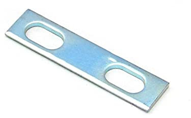 JDMTM 50 STÜCKE Metall Gerade Flache Eckstreben Möbel Verbindungsbeschläge Rahmenbrett Stützhalterungen Hardware 3,2 x 19 x 80 mm