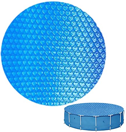 Copertura solare per piscina - Copertura rotonda per piscina fuori terra | Protezione antipolvere per piscina interrata, copertura solare impermeabile per piscina per piscina all'aperto Imtrub