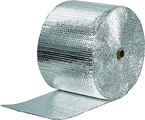 DECAKE Aluminiumfolien-Isolierung, Isolierfolie, Aluminiumfolien-Isolierrolle, Luftpolsterfolien-Isolierung, Selbstklebende Wärmedämm-Dampfsperre, zur Verwendung mit Dachboden, Boden, Wan