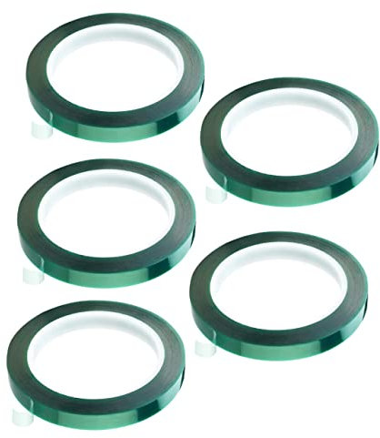 SOLUSTRE 5stücke Grünes Klebeband Für Autos Pet-klebepapier Beschichtungsband Abschirmband Für Leiterplatten