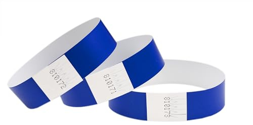 CINTAPUNTO Einlassbändchen Papier Navy Blue, Eintrittsbänder 100 Stück | Einlassbänder - Festival Armbänder - Party Bändchen Einlass Eintritt - eintrittsbändchen - Bänder Club - Wristband