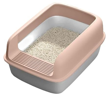 XILENY Caja de Arena para Gatos, Arenero Cerrado, Bandeja Higiénica Autolimpiante, Grande (16,14 x 12,2 x 6,7 Pulgadas)