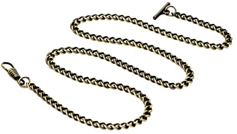 BESTYASH Jeansgürtelkette Herrenhalskette Uhrenkette aus Metall Retro antiker Taschenuhrhalter Herrenarmbanduhren Herren-Jeans Herrenjeans Taschenuhrkette Lokomotive Weste Antiquität Mann