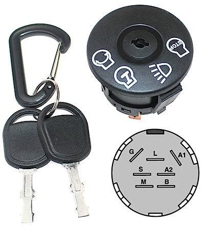 XIRDUAM Garden Parts Llave de Interruptor de Encendido for Bol/ens 13AM762F065 13AM762F765 13AM762F265 13AM762F765 Yard-Man 13AC762F755 13AM772G755 13AO772H755