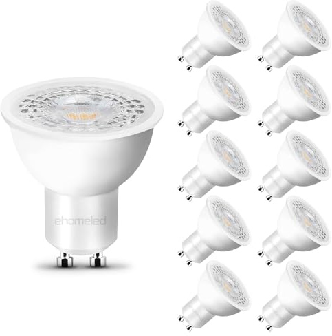 GU10 LED Warmweiss Lampe 3.4W ersetzt 40W 3000K Warmweiß Glühbirne 10 Stück | 470LM Nicht Dimmbar Leuchtmittel GU10, 38°Abstrahlwinkel Reflektorlampe, Energiesparendes für Wohnzimmer, Küche, Schlafzimmer