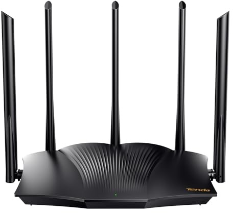 Tenda WiFi 6 Router, AX3000 Dual Band Gigabit Wireless Router for Home, 4 Gigabit Ports, Easy Setup, VPN Support, Parental Controls, WPA3 Security, MU-MIMO & OFDMA(RX12Pro)