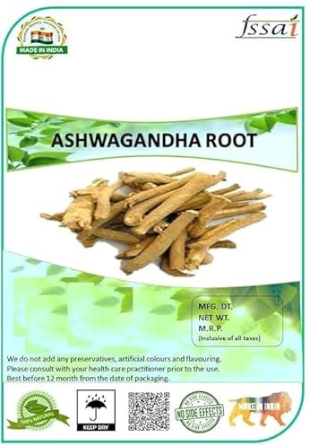 JEVR Ashwagandha Withania Somnifera Radice Secca Ginseng Indiano Withania Somnifera Ashgandha Piccoli Pezzi. (800GM)