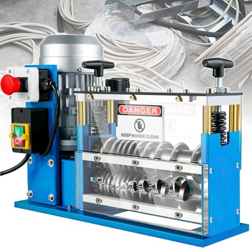 pealiritansemen Pelacables Automático De 750 W con 10 Cuchillas, para Cables De Cobre De 1,5 mm A 32 mm, Herramienta De Bricolaje para Reparaciones, Remodelaciones Y Reciclaje del Hogar
