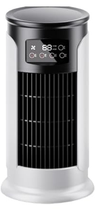 Ventilatore d'aria – struttura robusta del corpo, motore a risparmio energetico, angolo di inclinazione flessibile, unità portatile | Camera da perfetta con ventilazione migliorata e ambiente