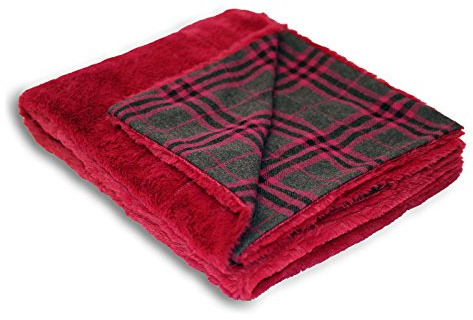 Paoletti Riva Ski Lodge Zermatt Fuchsia Wirft 130 cm x 180 cm, Polyester, Voll
