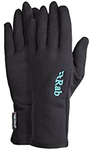 Rab Women's Power Stretch Pro Gloves, Black, M