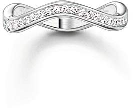Thomas Sabo Damen-Ring 925 Silber Zirkonia weiß Gr. 52 (16.6) - TR2010-051-14-52