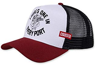 Coastal Trucker Cap HFT Every Port Wine/Black/Offwhite, Size:ONE Size