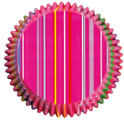 Wilton 75 pirottini Cupcake Rosa Righe Colori