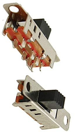 Aexit 5 st 8-stifts kretskort 3 Position På/På/På DP3T 2P3T Panel Mini Slide Switch SS23E04-G5(5 pcs 8 broches PCB 3 position on/on/on Dp3t 2p3t Panneau Mini interrupteur à glissière Ss23e04-g5