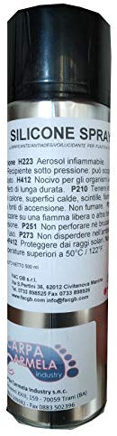 SILICONE SPRAY Lubrificante, antiadesivo a base siliconica. In bombolette spray da 500 ml