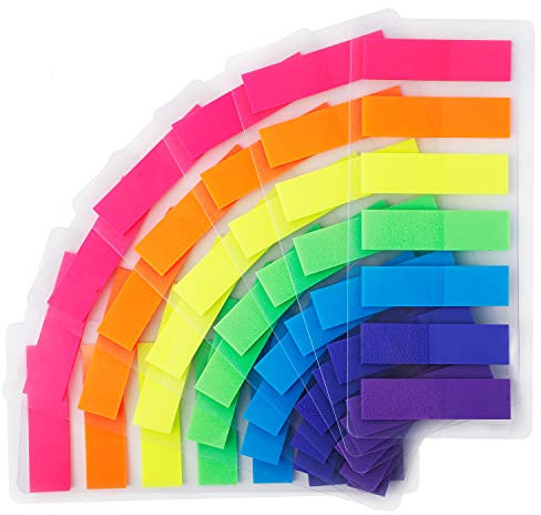 CYWVYNYT 980 Stücke Haftstreifen Haftmarker Film Textstreifen Klebezettel Klebemarkierungen Kleine Fahnen Haftnotizen Tabs haftnotizen klein Beschreibbare Etiketten für Seitenmarkierung