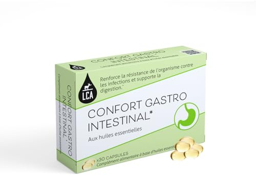 LCA - Confort Gastro-intestinal | Huiles essentielles de *Cannelle de Ceylan, Sarriettes des montagnes**, Clou de girofle et Citron | Soutient la digestion*| **Confort de l'estomac | 30 capsules