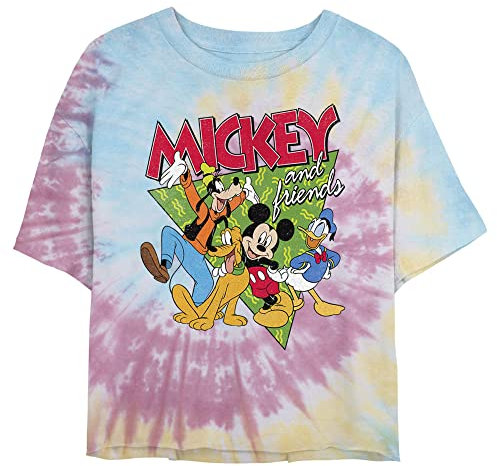 Disney Bouquet Funky T-Shirt, Blu/PNK/LY, XL Femme
