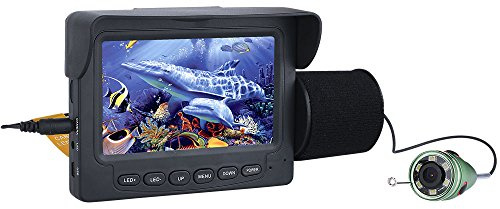 Fischerei-Unterwasserkamera, Fischereisensor, 4,3 Zoll LCD-Display, Nachtsichtkamera, IR LED, Fischereisensor, 15 m, für Fischerei auf Eis, See und Boot, 30 m