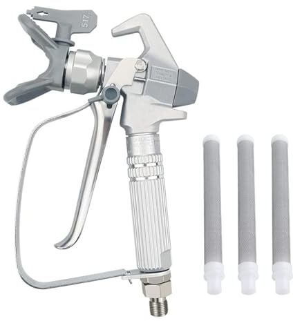 Airless Paint Spray Gun Sprayer High Pressure 3600 PSI 517 Nozzle Tip for Sprayer with 3 Pcs Filter JW-G3