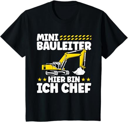 Bauherren Hausbau Mini Bauleiter Bagger Mini Bauherr 2024 T-Shirt