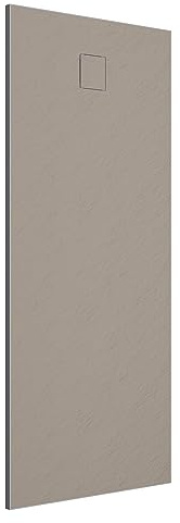 Piatto Doccia 80x180 cm Marrone Effetto Pietra Rettangolare in SMC Riducibile Samos