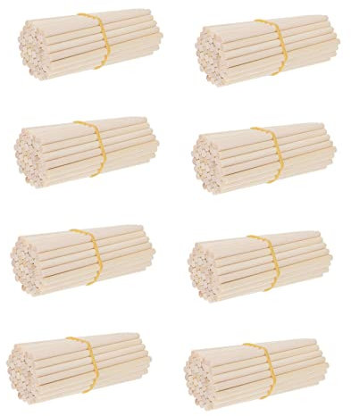 STOBOK 500stücke Eislöffel Holzstäbchen Für Eiscreme Basteln Und Kreative Projekte Lange Unbehandelte Holzstäbe Für Sicher Und Wiederverwendbar Für Kreative Aktivitäten
