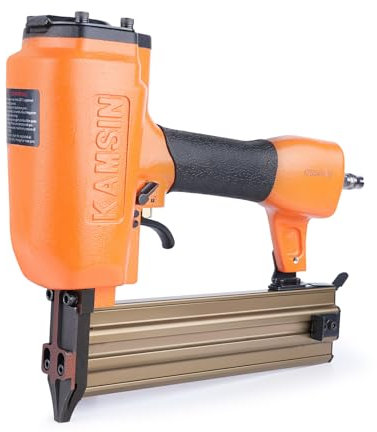 Kamsin T50 16 Gauge Pneumatic Brad Nailer - 5/8'' - 2'' (15-50mm) Brad Nails, Air Power Brad Nail Gun, Finish Nailer for Woodworking Projects, Carpentry, Upholstering