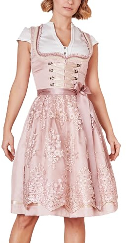 Krüger Damen Trachten Dirndl kurz, Modell: Springflower, Knielang, Tracht, Volksfest