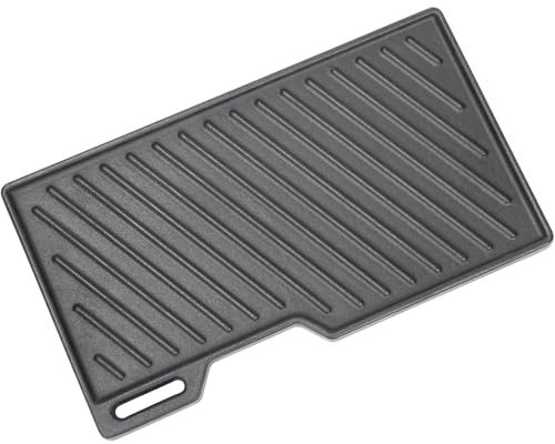 Denmay Plaque de cuisson en fonte - 41,5 x 23,5 cm - Pour Burnhard Fred, Rösle Artiso G2, Burnhard Fred, Fred JR, Big Fred, Fat Fred, Taino Platinum, Black série 4/6, plancha, barbecue à gaz, 1 pièce