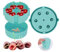 QKEPCY Dénoyauteur de Cerises avec 6 Trous Individuels Amovible avec Protection Anti-Éclaboussures Cuisine Multi Dissolvant Dénoyauteur Prune Nettoyage Facile pour Cerises Confiture