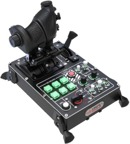 VIRPIL Controls VMAX Prime Throttle – Palanca de Gases Doble Motor Premium, Detents Ajustables, Sistema de Control para Simulador de Vuelo, PC