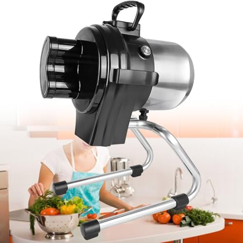 Nicvrea Tritatutto Elettrico per Verdure, Affettatrice Professionale per Verdure, Grattugia per Verdure Professionale, Tritatutto Multifunzionale da 6000 Giri/Min per Peperoncino 110SC