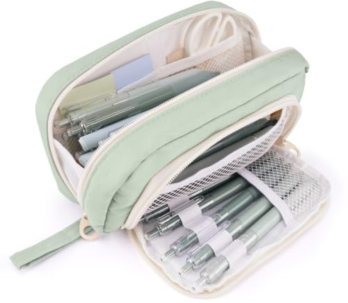 COLOCASTLE Federmäppchen Mäppchen Mädchen Große Kapazität Federtasche 3 Fächer Etui Schule Federmappe Jungen Mäppchen Teenager Erwachsene für Schule & Büro