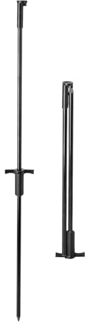 ZHGFXIN Costruzione in lega di alluminio per aeromobili portatile esca palo resistente alle intemperie design pieghevole misura per uso giardino tacchino esca palo