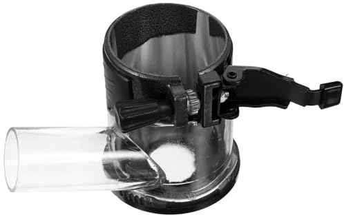 TOBBOMEY Couvercle de Défonceuse en Alliage D'aluminium Noir Bouclier Protecteur pour Outils Électriques de Bricolage et Accessoires pour Routeur