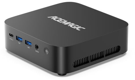 ACEMAGIC Kron K1 Mini PC, Windows 11 Pro, AMD Ryzen 5 7430U (6C/12T, hasta 4,3 GHz), Mini Ordenadores de Sobremesa 16GB RAM LPDDR4X 512GB M.2 SSD, BT 5.2/WiFi 6/para Oficina, Ordenador Pequeño