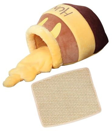 yuwqqoajv and Cozy Honey Pot Puppy Cat Nest Bed with Washable Cushion