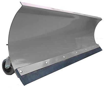 SRM Design Räumschild Schneeschild für Einachser/Rasentraktor mit Rollen Grau 200 x 40 cm