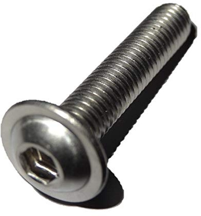 Linsenkopfschrauben mit Flansch, 10 Stück, M3x30 mm - A2 Edelstahl | ISO 7380/2, A2 Edelstahl, Innensechskant, V2A
