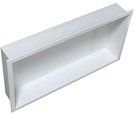 Bernstein Wandnische aus Edelstahl BS603010-60 x 30 x 10 cm - Duschablage für Badutensilien - Flexibler Einbau - in den Farben Schwarz, Weiß und Edelstahl erhältlich