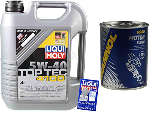 5L Liqui Moly Top Tec 4100 5W-40 MANNOL Motorspülung Motor Flush 11654162