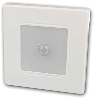 world-trading-net - LED Wand-Einbauleuchte WTN EBL 86w PIR, Farbe weiß, Leistung 2,5W, mit Bewegungsmelder