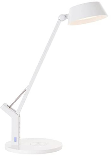 Brilliant lampe, lampe de table Kaila LED avec socle de charge à induction blanc, 1x LED intégrée, 8W LED intégrée, (710lm, 3100-6100K), recharge sans fil d'appareils mobiles