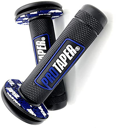 Motorcycle Rubber Handlebar 7/8 Inch Gel Brake Grip,Fit for EXC SX YZF KTM CRF Protaper Pro Dirt Bike-Blue
