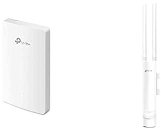 TP-Link EAP235-Wall AC1200 WLAN Gigabit Accesspoint zur Wandmontage (WLAN-Geschwindigkeit) weiß & Outdoor AC1200 Gigabit WLAN Access Point Für Garten (300Mbit/s 2,4GHz 867Mbit/s 5Gh) weiß