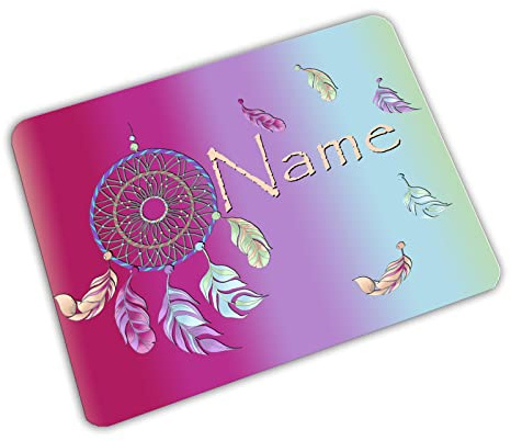 Vesperbrettchen personalisiert mit Name Traumfänger | Frühstücksbrettchen, Brotzeitbrettchen, Schneidebrettchen mit Motiv, für Kinder