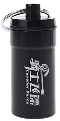 ehbn9 Custodia Morbida per Punte con Punte per Freccette Custodia Portatile per Il Trasporto Voli Protezione per Anelli Porta Pad Portachiavi Accessori per Freccette Nero