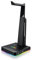 SPYCO - Gaming-Headset-Ständer Keeper HS-131 | RGB-LEDs | 2 USB-Anschlüsse | Kompatibel mit Xbox, PC, Tablet | Rutschfester Sockel | Knotenfreies PVC-Kabel, Schwarz, 250 mm